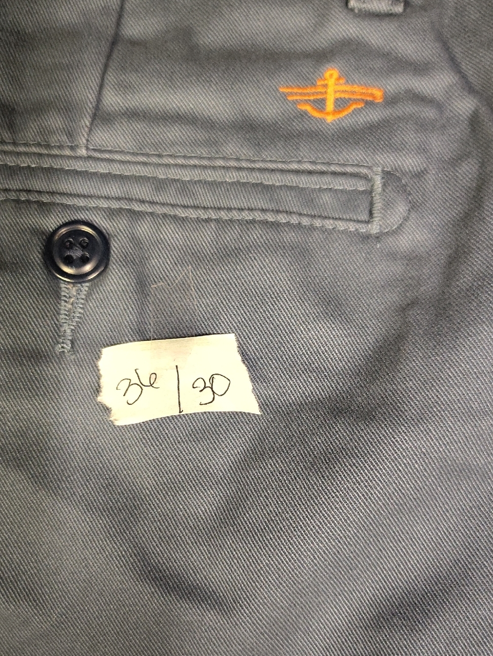 Dockers Gray Chinos with Yellow Embroidery